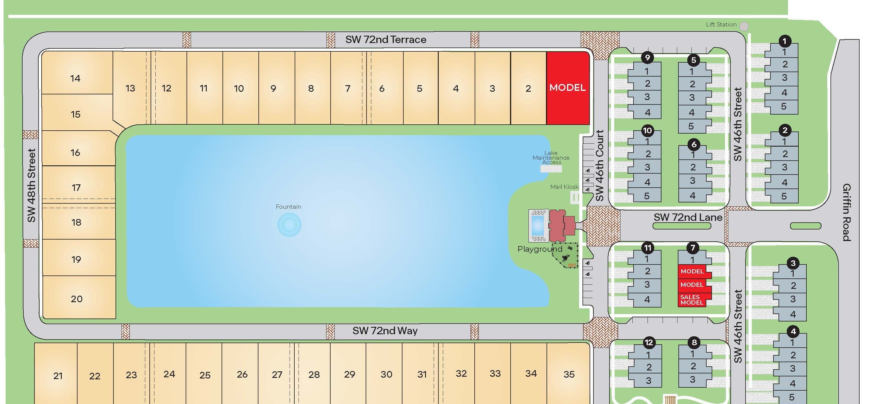 Mapa de la comunidad Davie Lake View